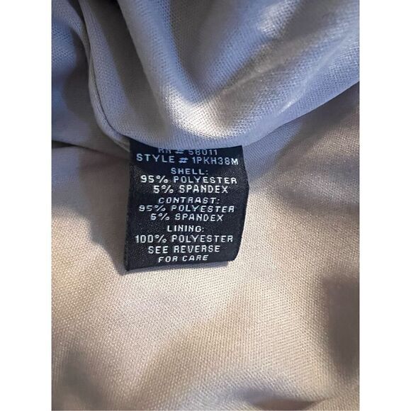 Jax Women’s Size 14 Sheath Dress Black Multicolor 3/4 Sleeve Knee Length Zip Up - Picture 12 of 12